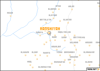 map of Manshīyah