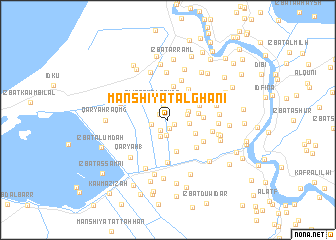 map of Manshīyat al Ghanī
