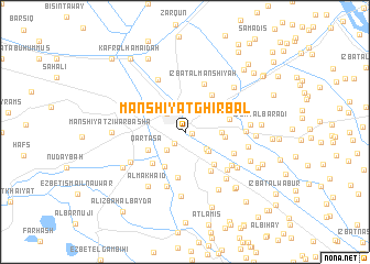 map of Manshīyat Ghirbāl