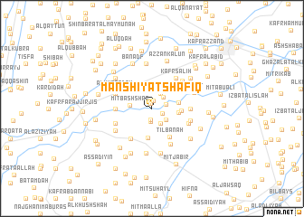 map of Manshīyat Shafīq