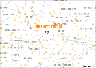 map of Manshīyat Şidqī