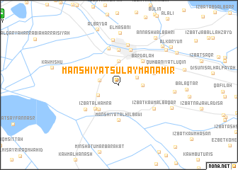 map of Manshīyat Sulaymān ‘Āmir