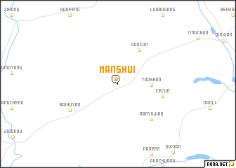 map of Manshui