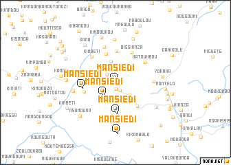 map of Mansiédi