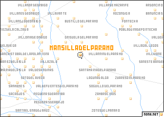map of Mansilla del Páramo