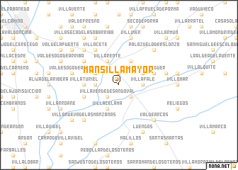 map of Mansilla Mayor