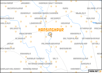 map of Mansinghpur