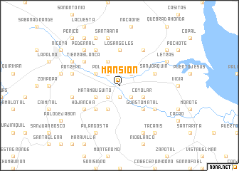 map of Mansión