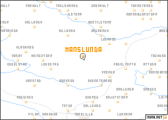 map of Månslunda