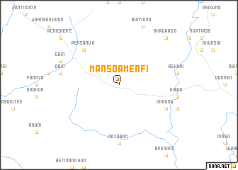 map of Manso Amenfi