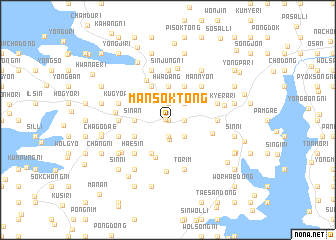 map of Mansŏk-tong