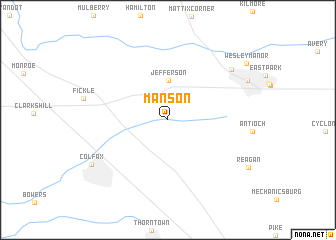 map of Manson