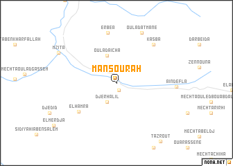 map of Mansourah