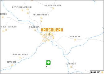 map of Mansourah