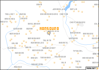 map of Mansoura