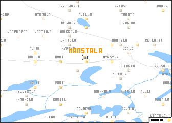 map of Mänstälä