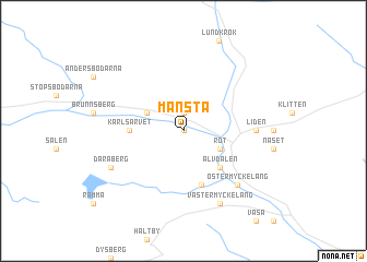 map of Månsta