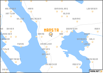 map of Månsta