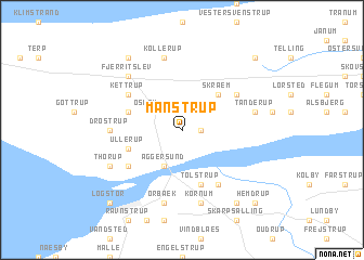 map of Manstrup