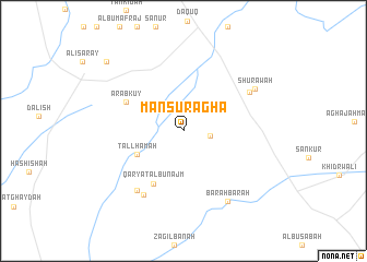 map of Manşūr Āghā