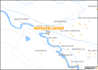 map of Manşūr al Ḩasan