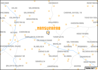 map of Manşūr ‘Arab