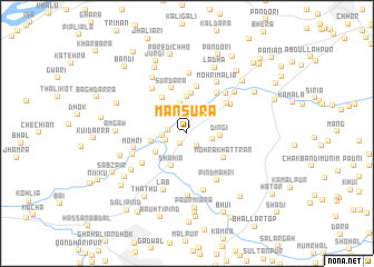 map of Mansūra