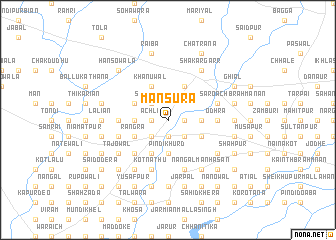 map of Mansura