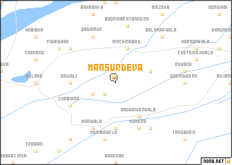 map of Mansūr Deva