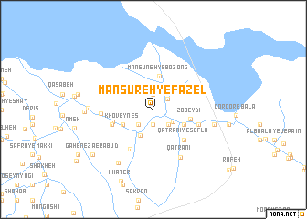 map of Manşūreh-ye Fāẕel