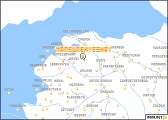 map of Manşūreh-ye Shāy