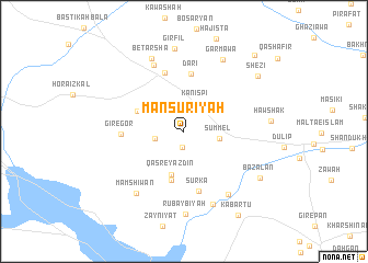 map of Manşūrīyah