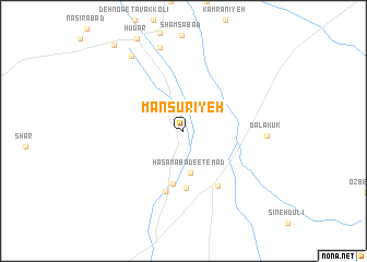 map of Manşūrīyeh