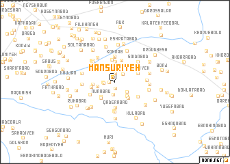 map of Manşūrīyeh