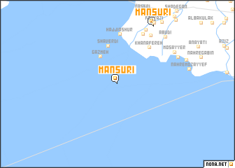 map of Manşūrī