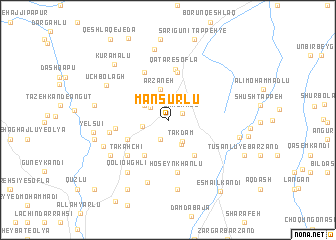 map of Manşūrlū