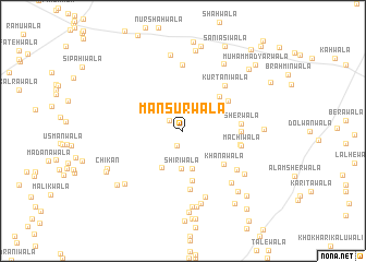 map of Mansūrwāla