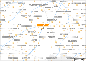 map of Mansūr