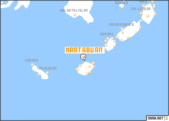 map of Mantabuan