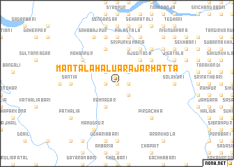 map of Mantala Hālua Rājārhatta