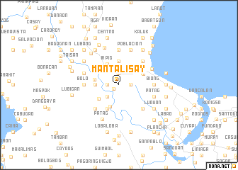 map of Mantalisay