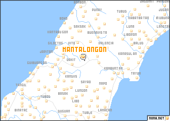 map of Mantalongon