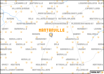 map of Mantarville