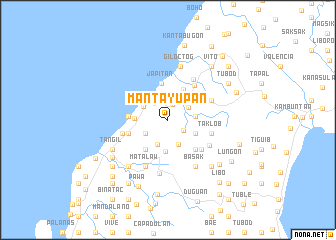 map of Mantayupan