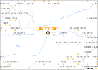 map of Manteigas