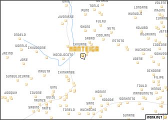 map of Manteiga