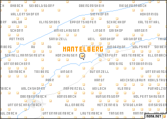 map of Mantelberg