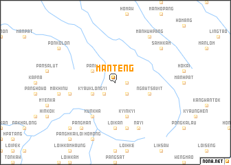 map of Manteng