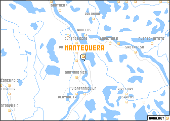 map of Mantequera