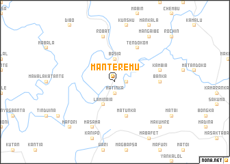 map of Manteremu